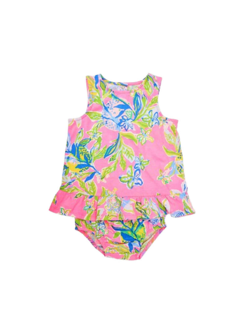 Lilly Pulitzer Claudia Infant Dress  Multi Squeeze The Day 6/12 Months